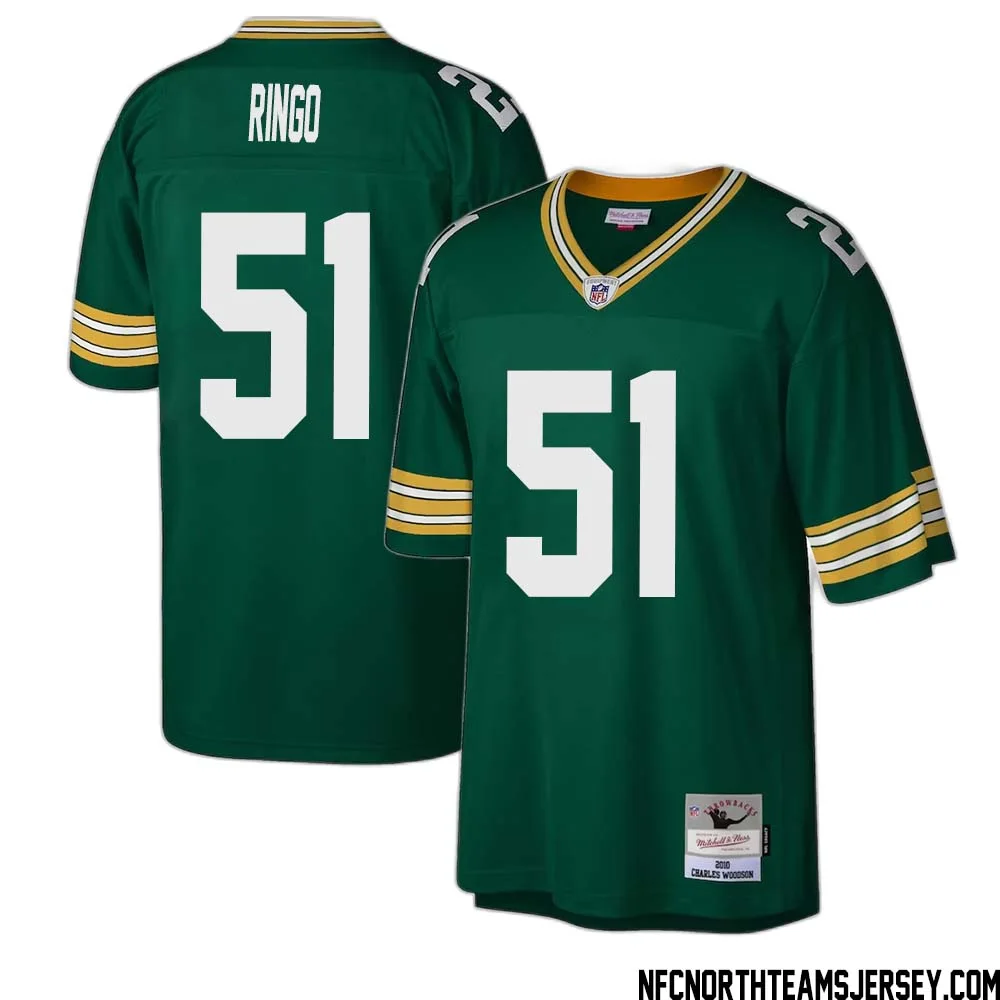 Jim Ringo No 51 Green Bay Packers Mitchell Ness Legacy Replica Jersey Green 1