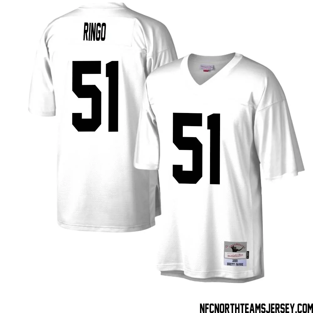 Jim Ringo No 51 Green Bay Packers Mitchell Ness Legacy Replica Jersey White