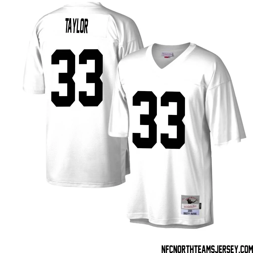 Jim Taylor No 33 Green Bay Packers Mitchell Ness Legacy Replica Jersey White