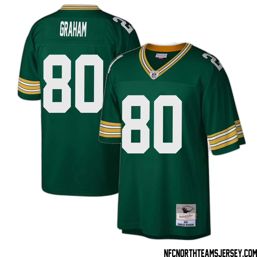 Jimmy Graham No 80 Green Bay Packers Mitchell Ness Legacy Replica Jersey Green