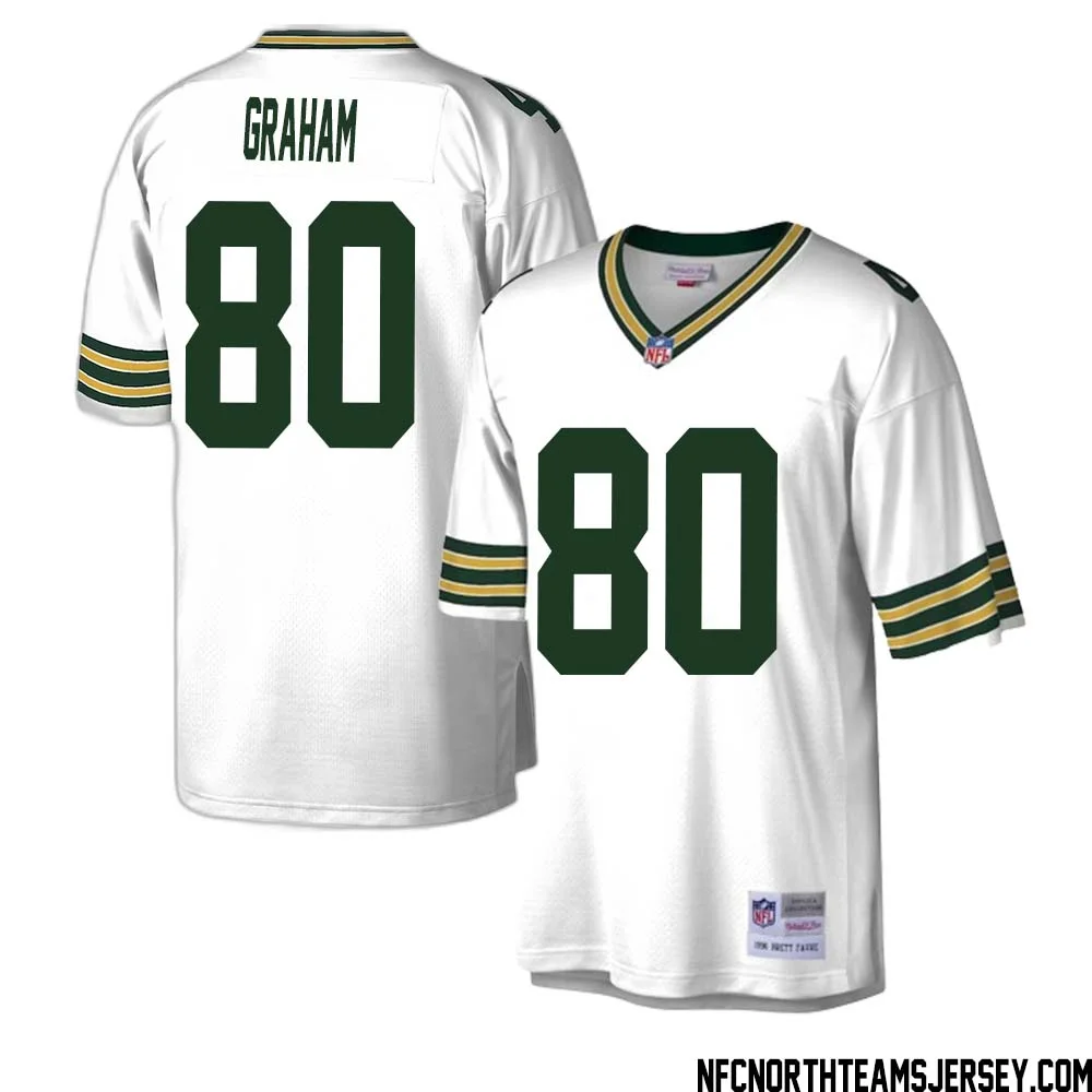 Jimmy Graham No 80 Green Bay Packers Mitchell Ness Legacy Replica Jersey White 1