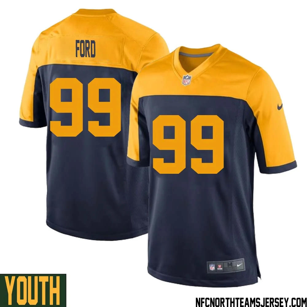 Jonathan Ford No 99 Green Bay Packers Ausweichtrikot Jugendliche for Youth 1
