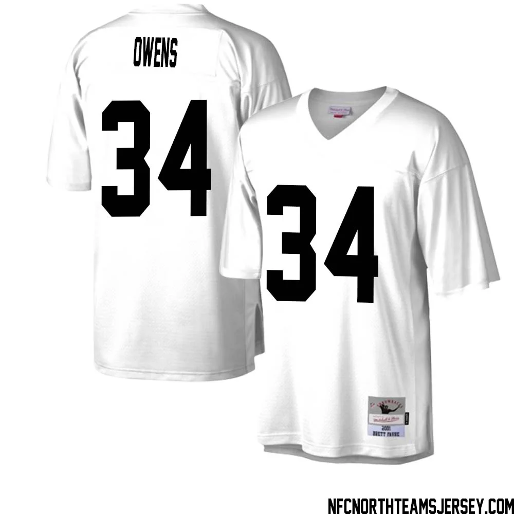 Jonathan Owens No 34 Green Bay Packers Mitchell Ness Legacy Replica Jersey White