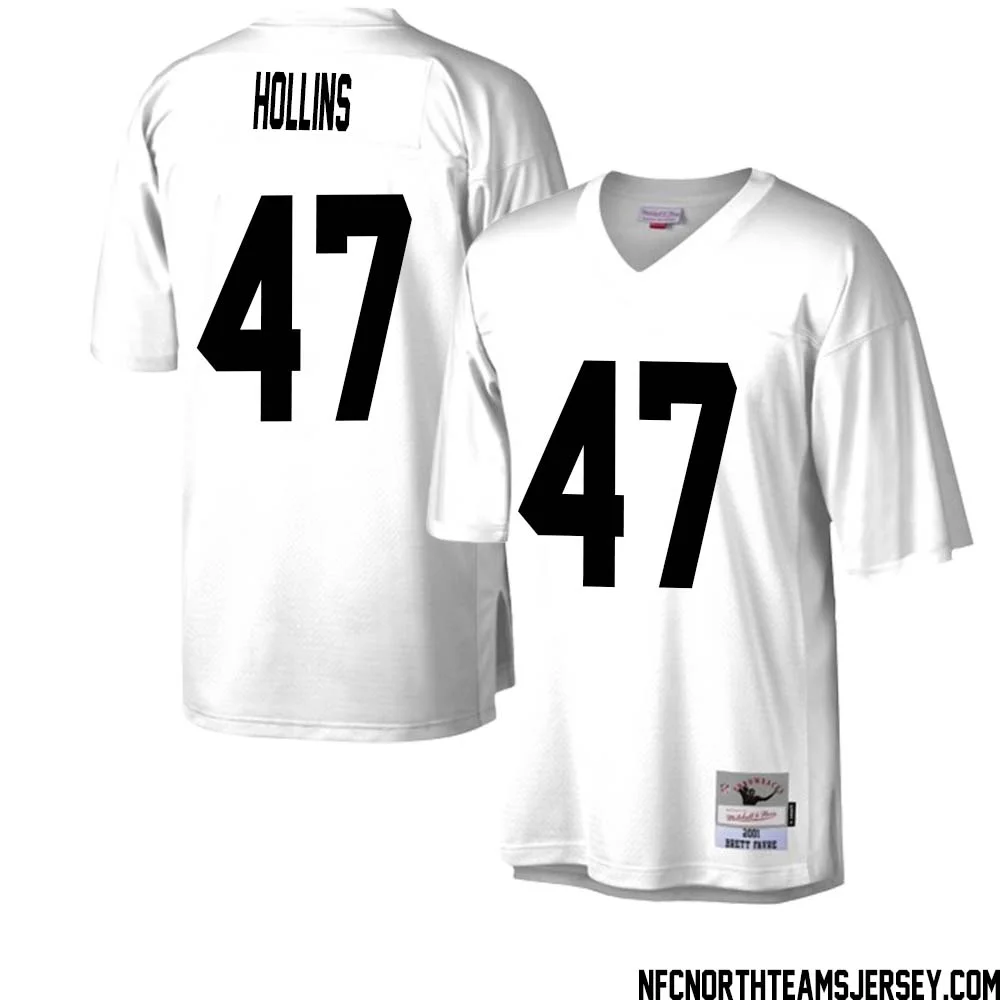 Justin Hollins No 47 Green Bay Packers Mitchell Ness Legacy Replica Jersey White