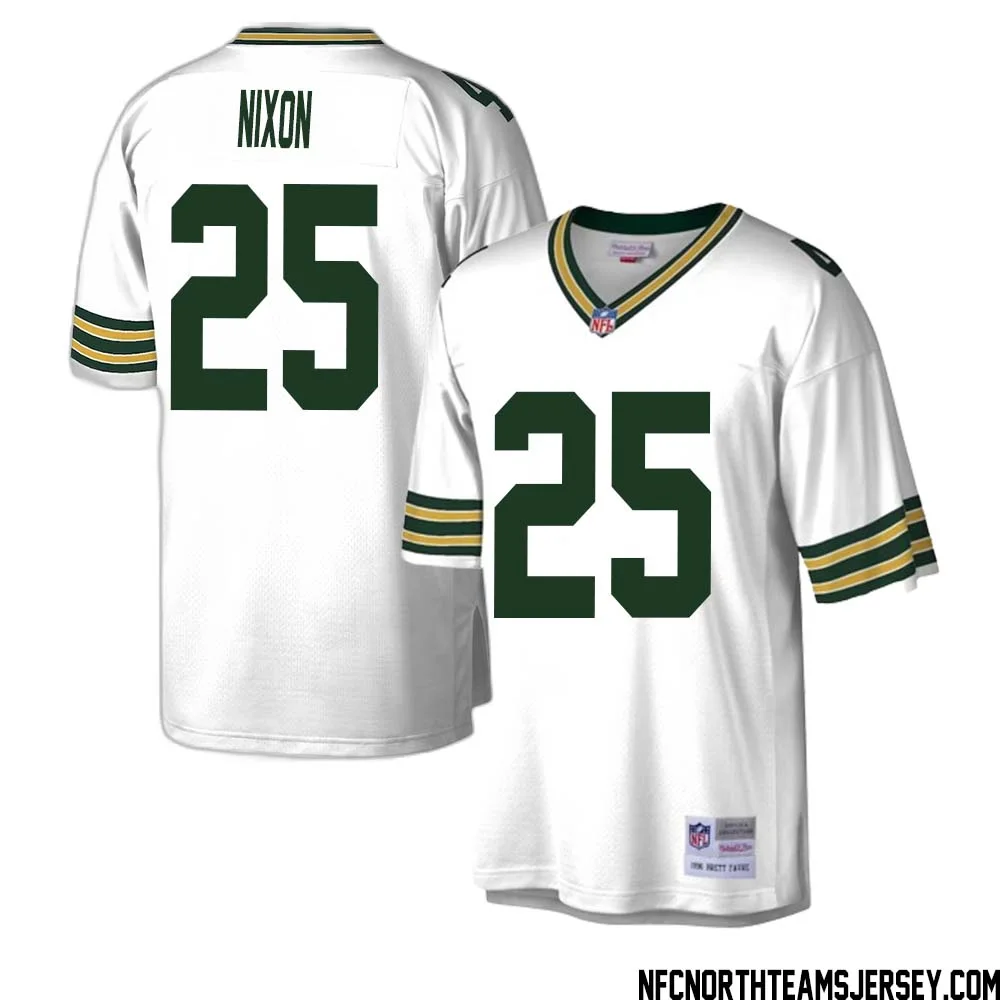 Keisean Nixon No 25 Green Bay Packers Mitchell Ness Legacy Replica Jersey White 1