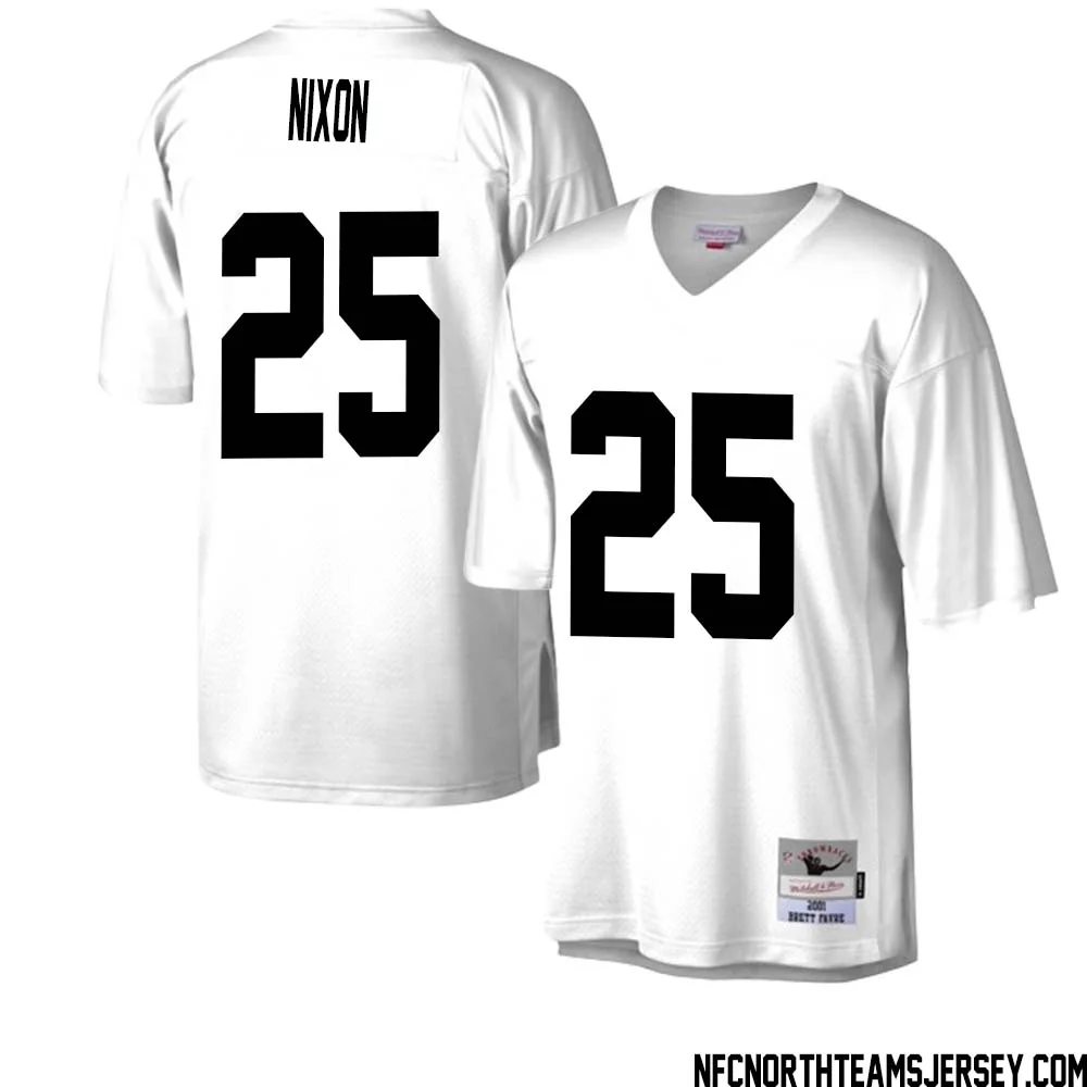 Keisean Nixon No 25 Green Bay Packers Mitchell Ness Legacy Replica Jersey White