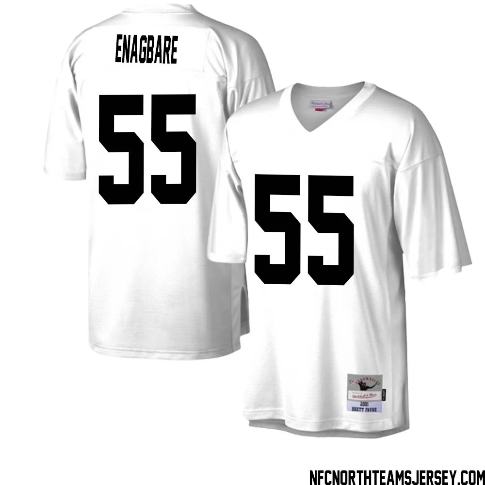 Kingsley Enagbare No 55 Green Bay Packers Mitchell Ness Legacy Replica Jersey White