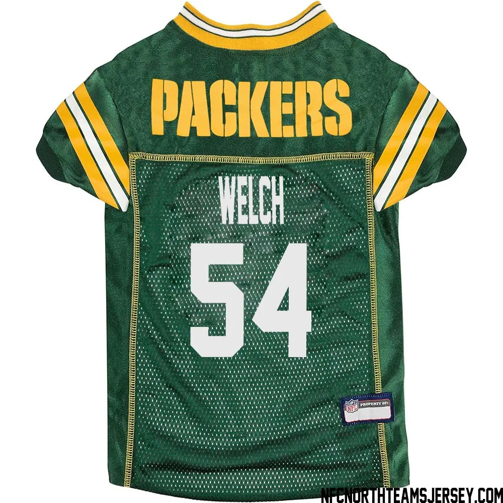 Kristian Welch No 54 Green Bay Packers Dog Jersey Green 1