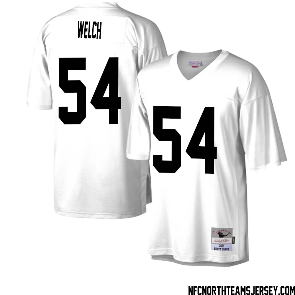 Kristian Welch No 54 Green Bay Packers Mitchell Ness Legacy Replica Jersey White 2