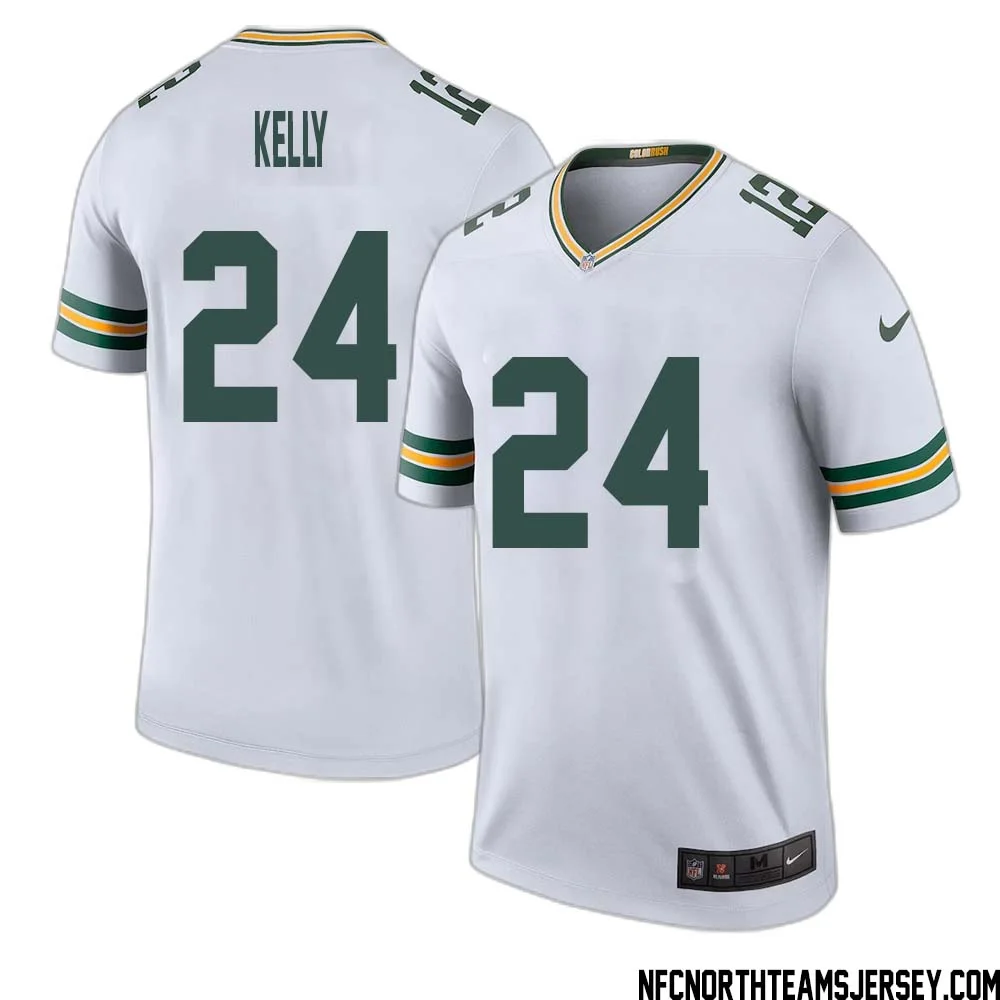 Kyu Kelly No 24 Green Bay Packers Color Rush Legend Jersey White Mens