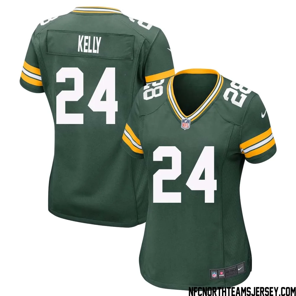 Kyu Kelly No 24 Green Bay Packers Home Game Jersey Womens