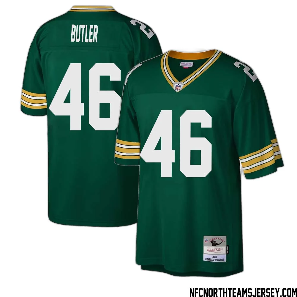 LeRoy Butler No 46 Green Bay Packers Mitchell Ness Legacy Replica Jersey Green 1