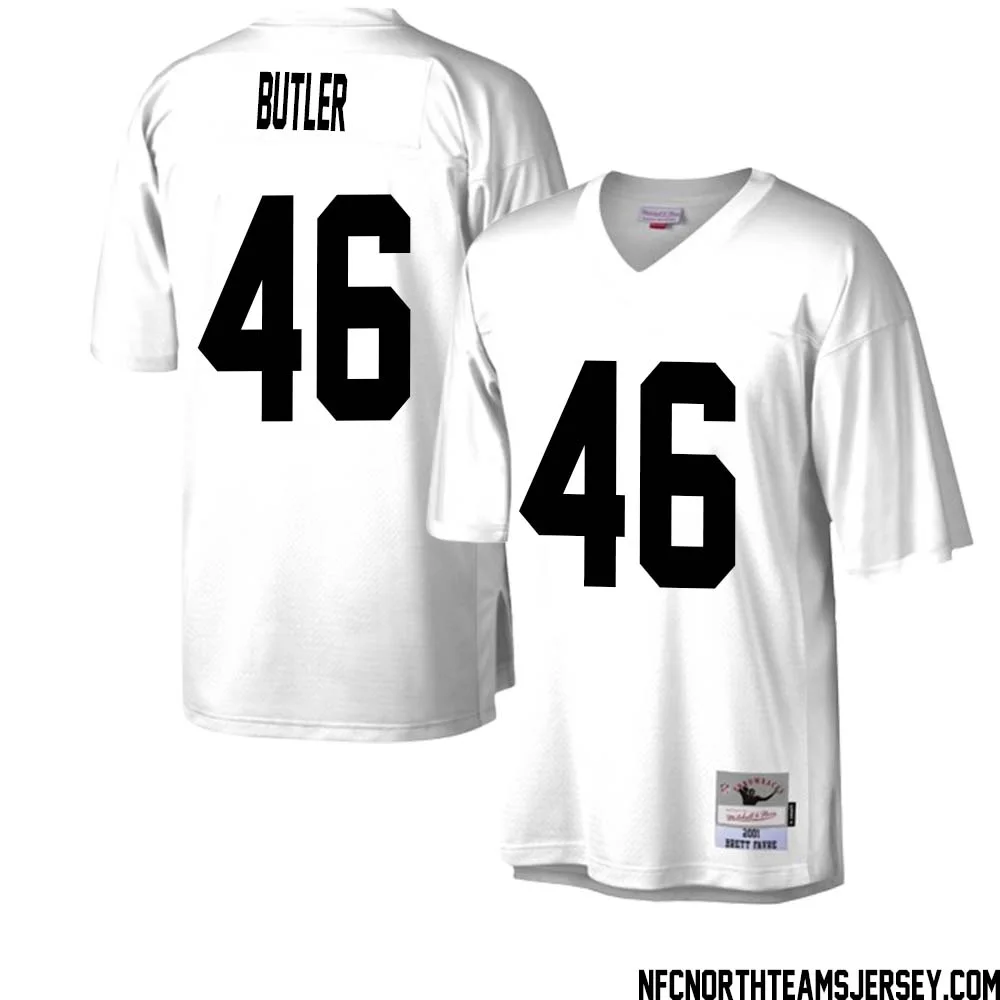LeRoy Butler No 46 Green Bay Packers Mitchell Ness Legacy Replica Jersey White