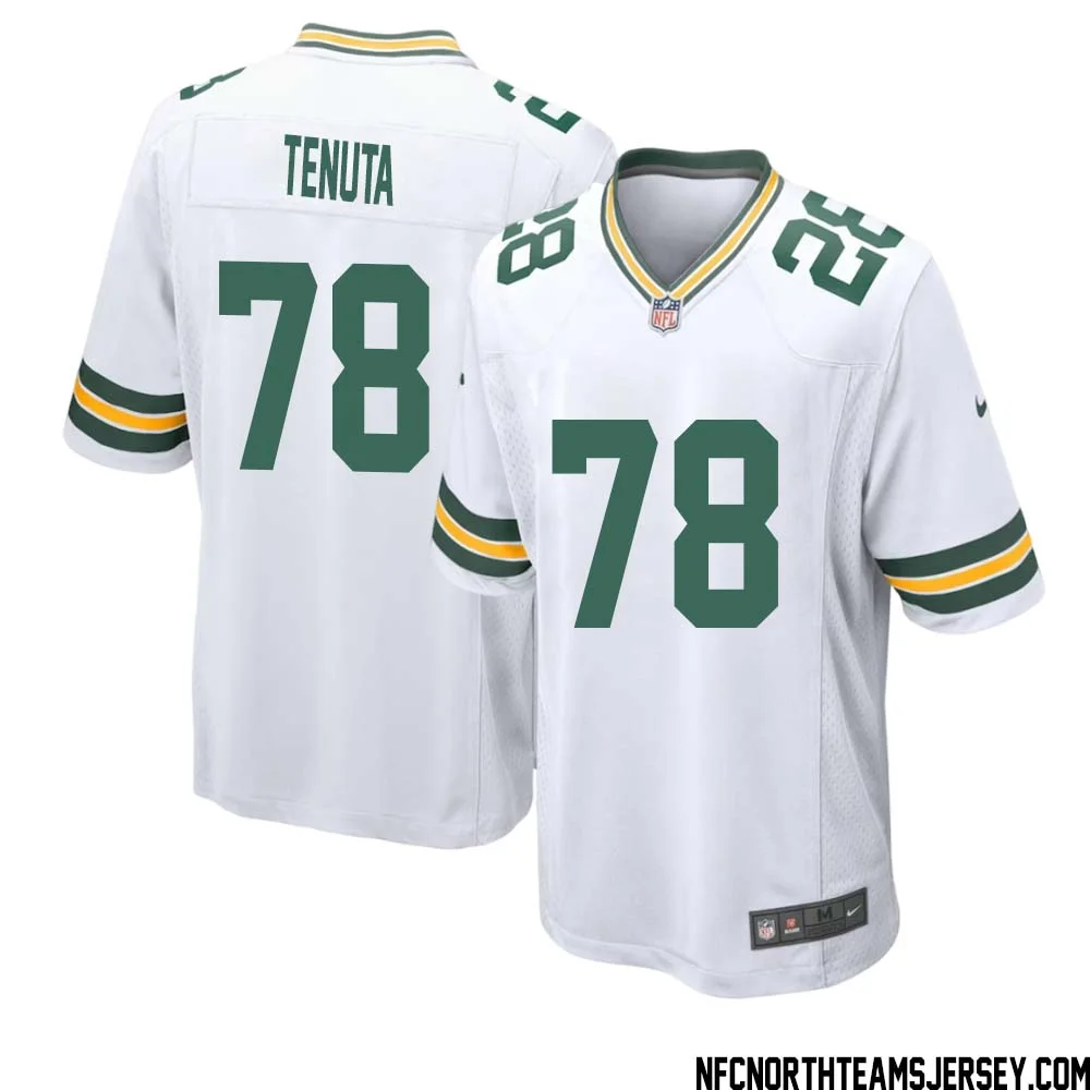 Luke Tenuta No 78 Green Bay Packers Away Game Jersey Mens White