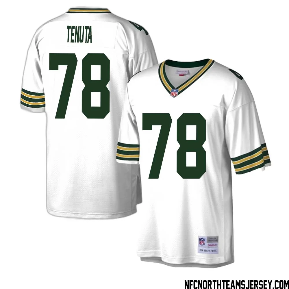 Luke Tenuta No 78 Green Bay Packers Mitchell Ness Legacy Replica Jersey White 1