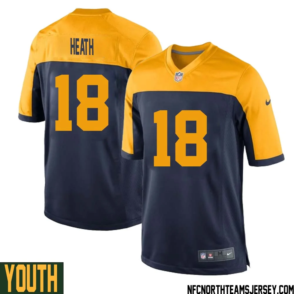 Malik Heath No 18 Green Bay Packers Ausweichtrikot Jugendliche for Youth 1