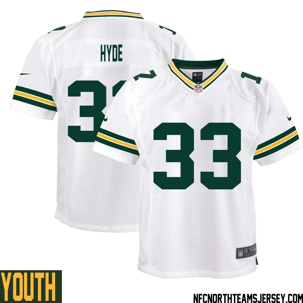 Micah Hyde No 33 Green Bay Packers Away Game Jersey Youth White