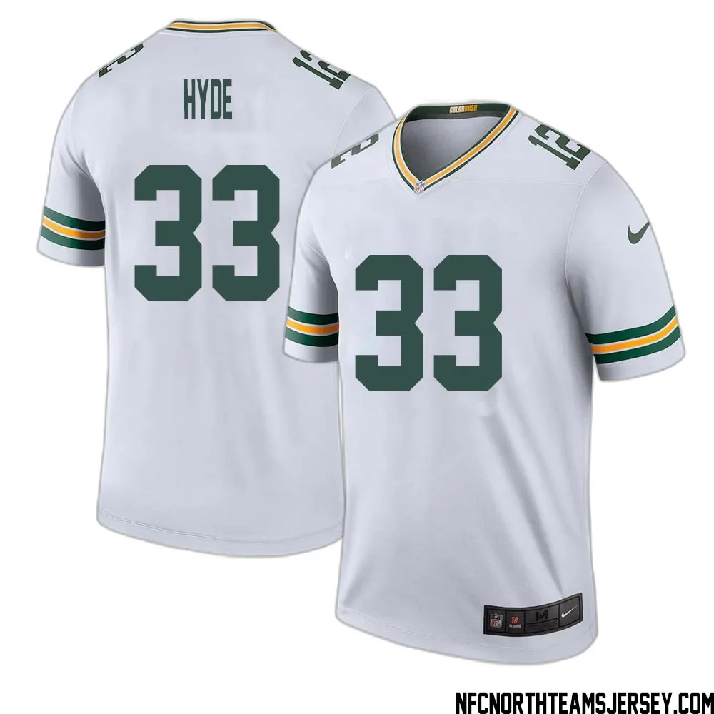 Micah Hyde No 33 Green Bay Packers Color Rush Legend Jersey White Mens