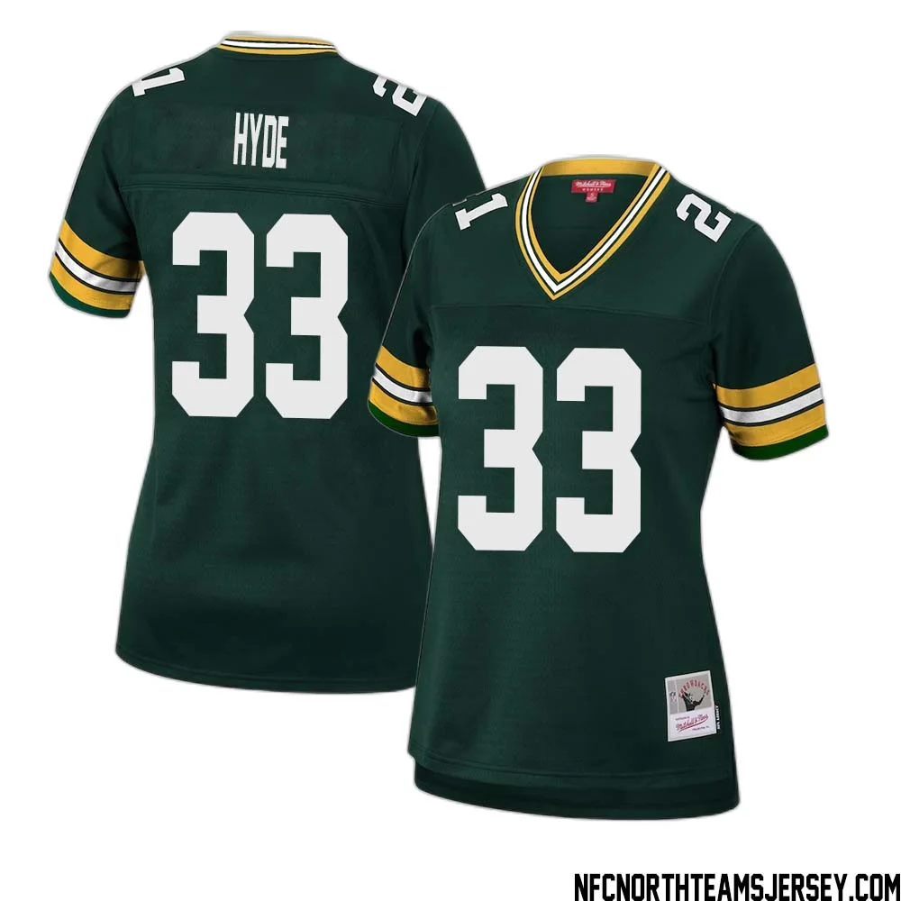 Micah Hyde No 33 Green Bay Packers Mitchell Ness Women 2010 Legacy Replica Player Jersey Green 1