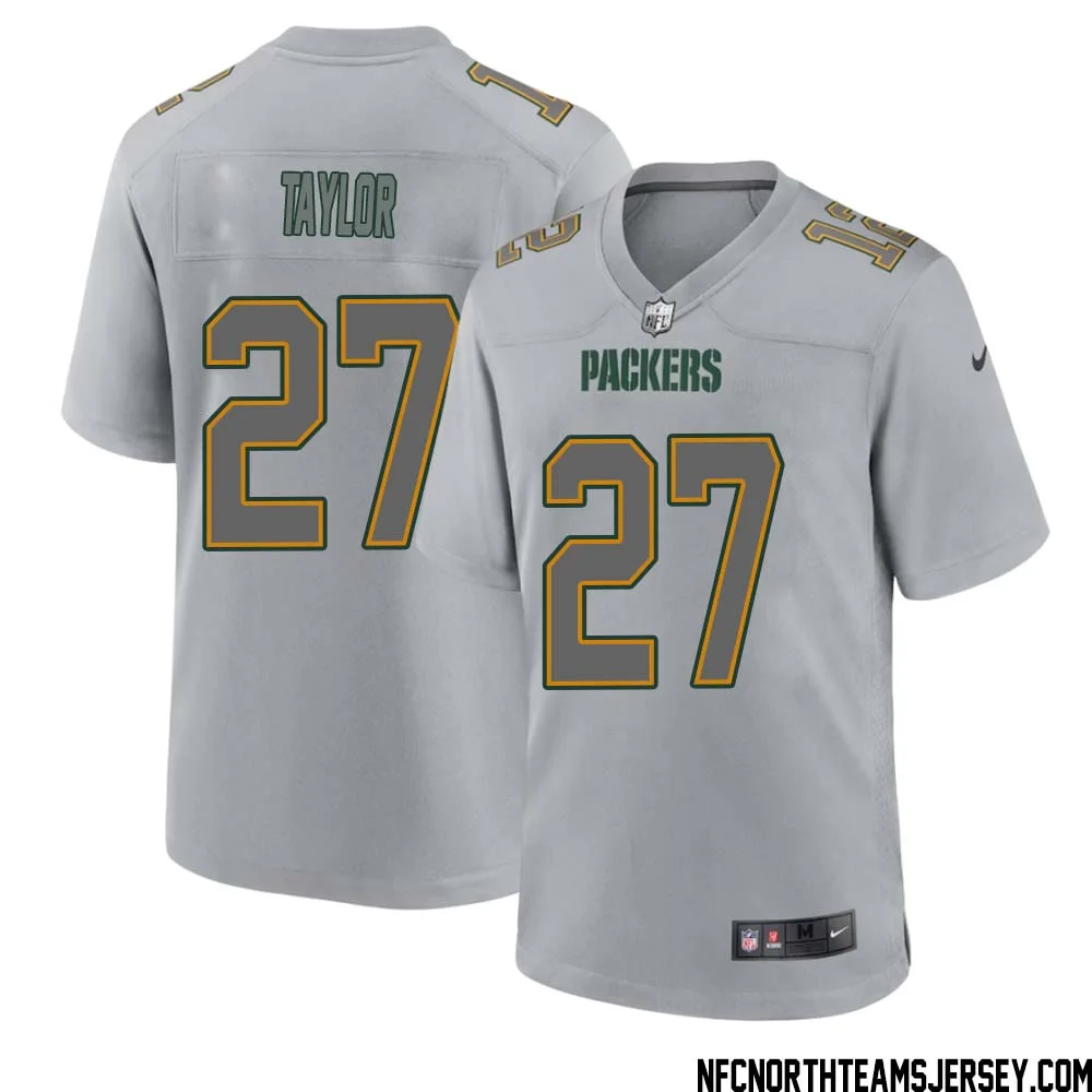 Patrick Taylor No 27 Green Bay Packers Atmosphere Jersey Grey Mens 1