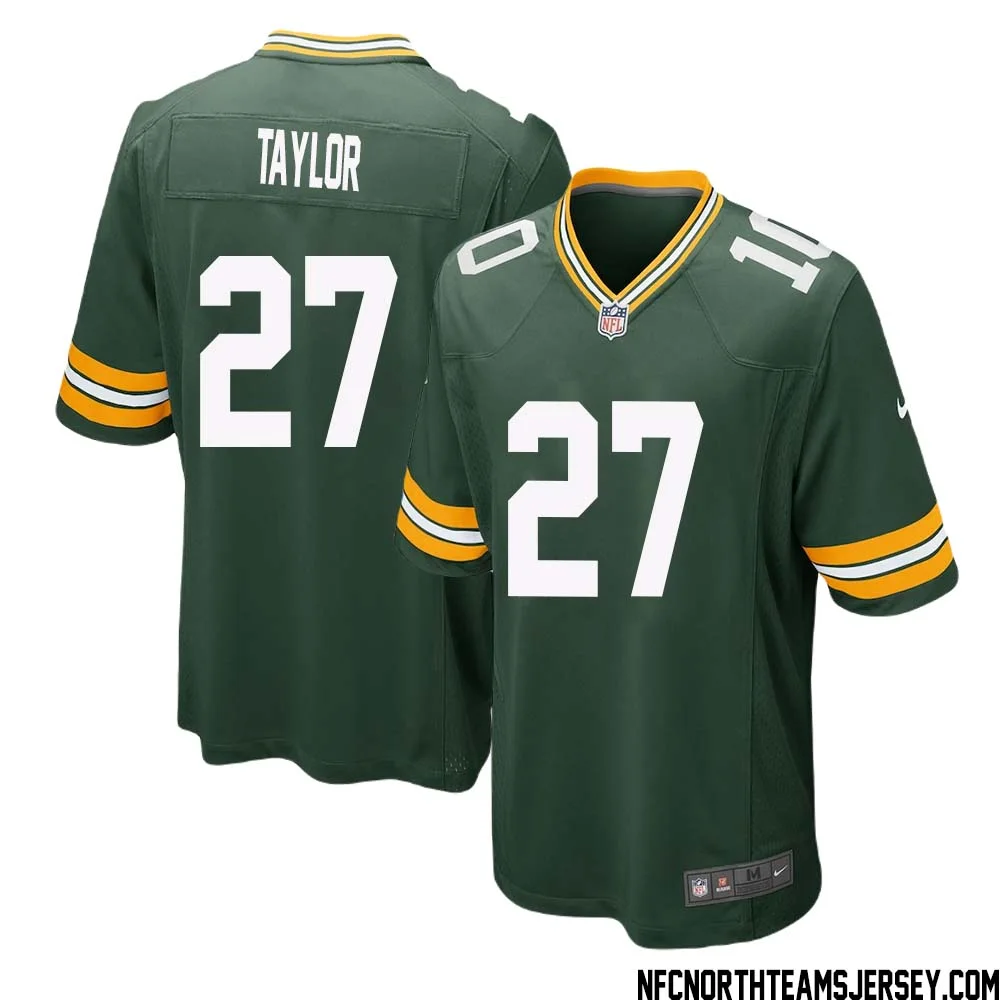 Patrick Taylor No 27 Green Bay Packers Home Game Jersey Mens