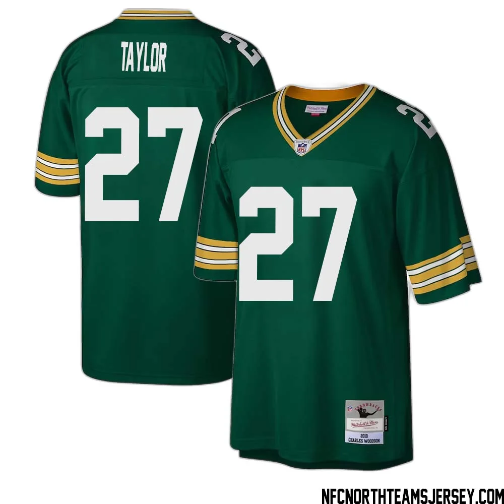 Patrick Taylor No 27 Green Bay Packers Mitchell Ness Legacy Replica Jersey Green 1