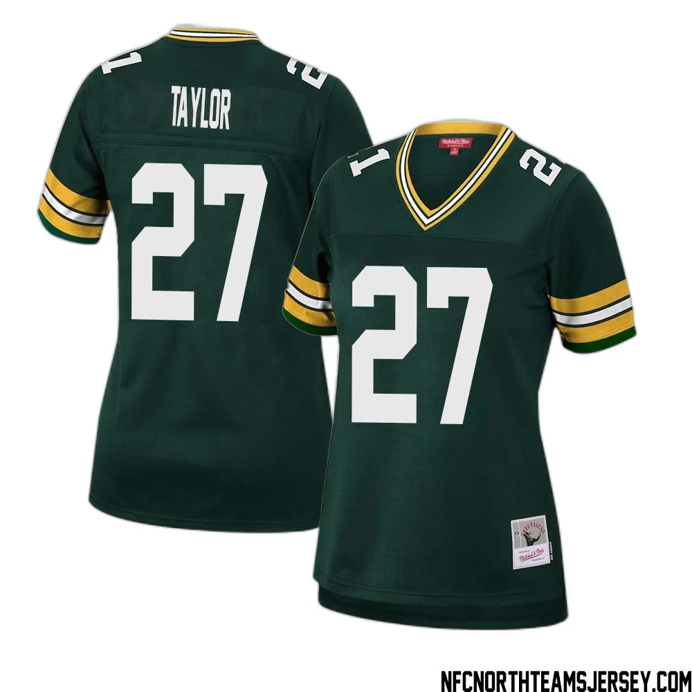Patrick Taylor No 27 Green Bay Packers Mitchell Ness Women 2010 Legacy Replica Player Jersey Green 1