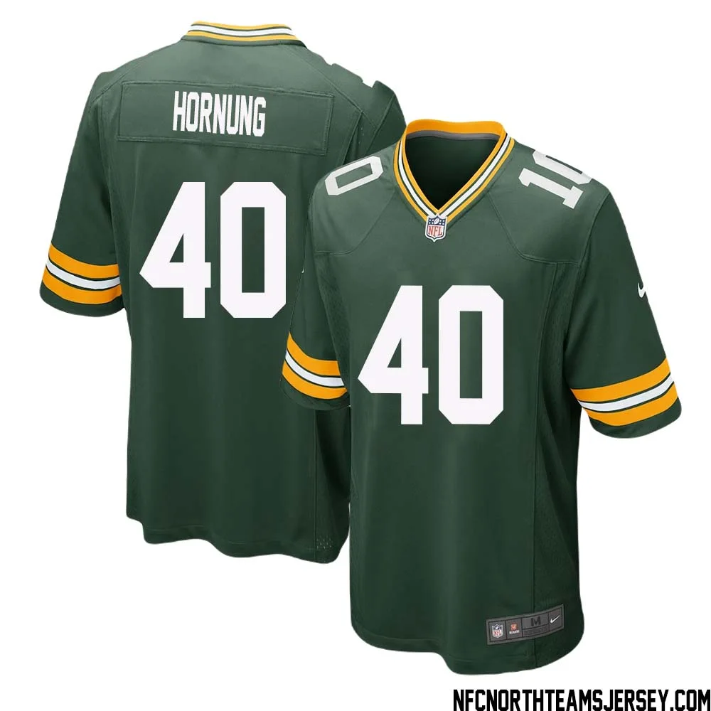 Paul Hornung No 40 Green Bay Packers Home Game Jersey Mens 1
