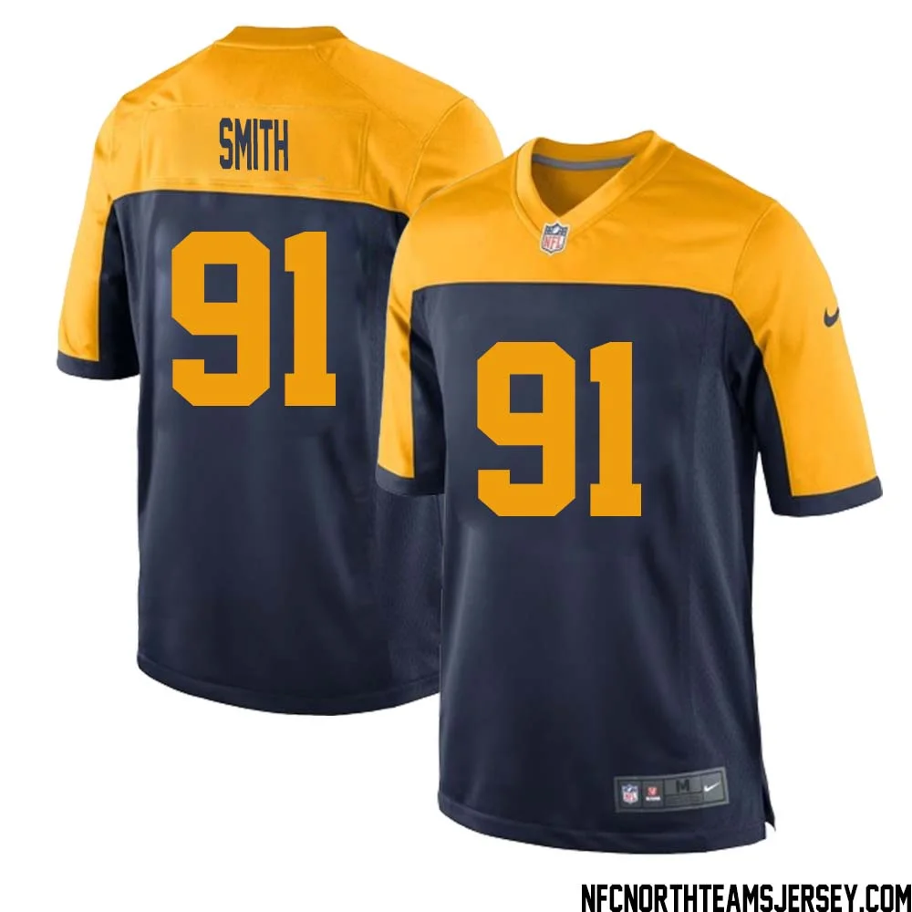 Preston Smith No 91 Green Bay Packers Ausweichtrikot Jugendliche for Men 1