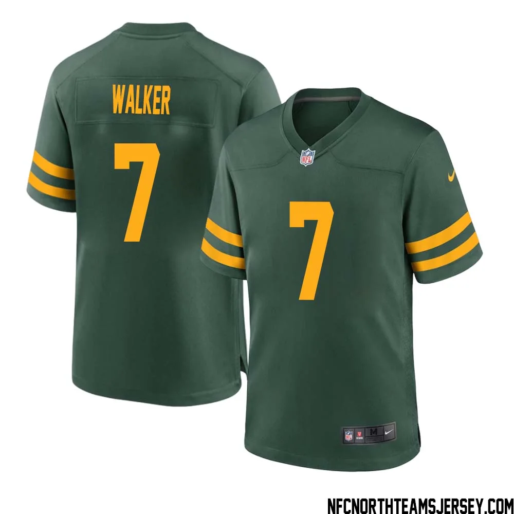 Quay Walker No 7 Green Bay Packers Alternate Jersey Green Mens 1