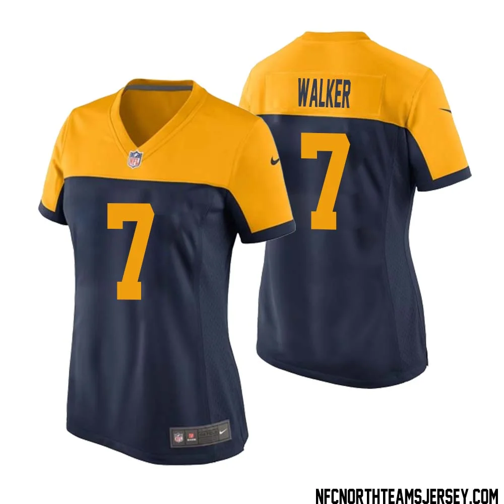 Quay Walker No 7 Green Bay Packers Ausweichtrikot Jugendliche for Women 1