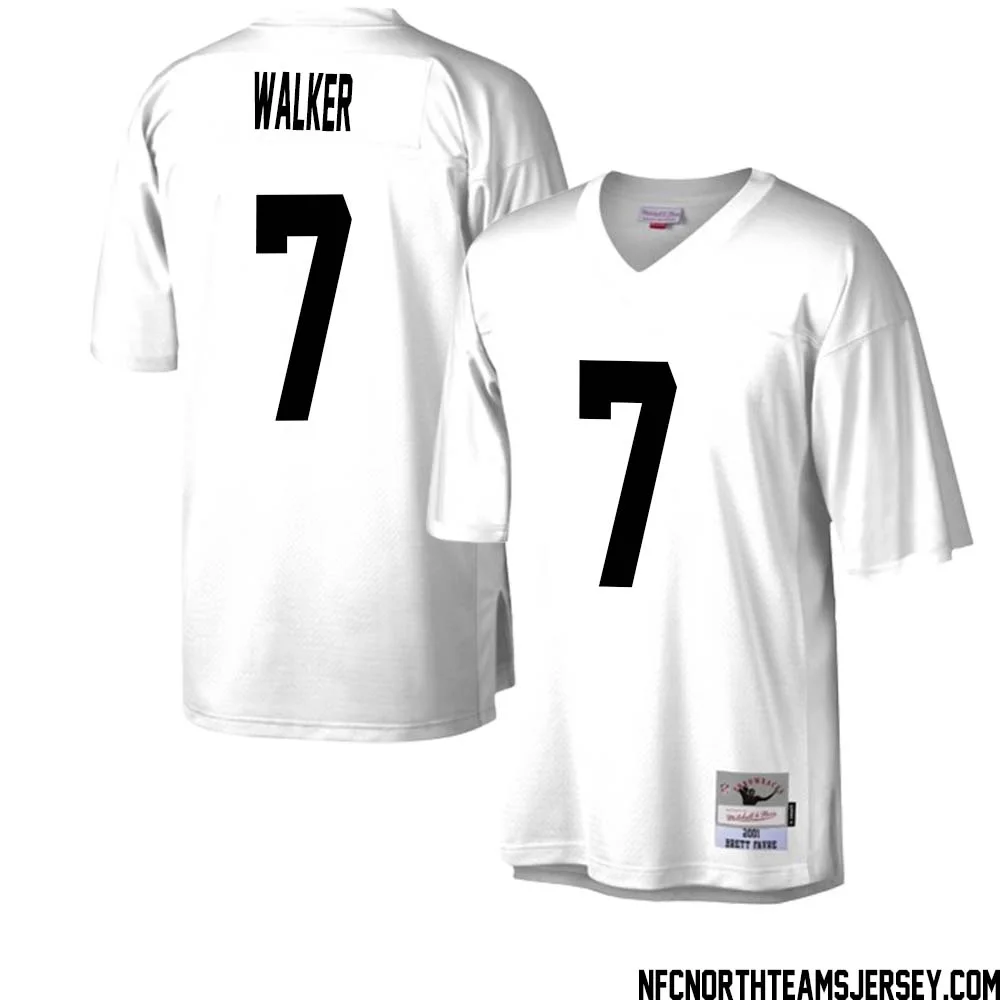 Quay Walker No 7 Green Bay Packers Mitchell Ness Legacy Replica Jersey White 2
