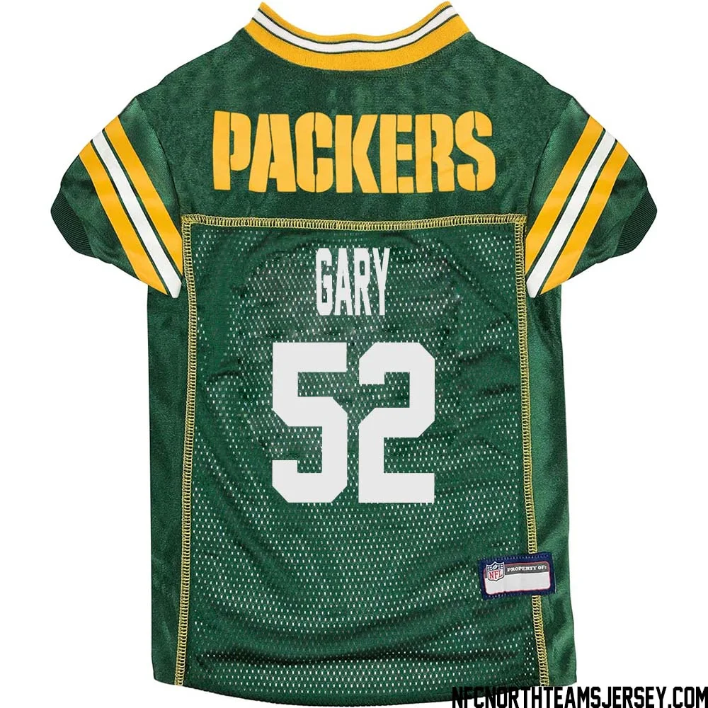 Rashan Gary No 52 Green Bay Packers Dog Jersey Green