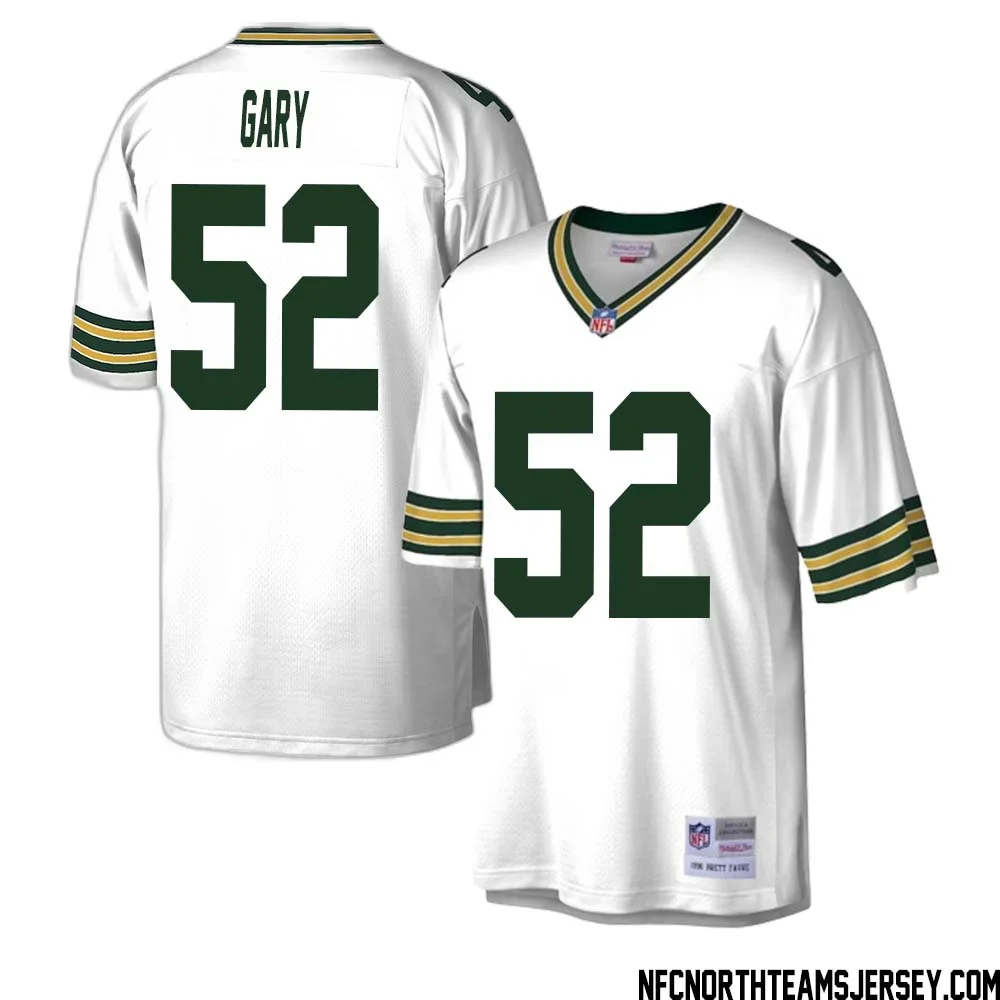 Rashan Gary No 52 Green Bay Packers Mitchell Ness Legacy Replica Jersey White 1 1