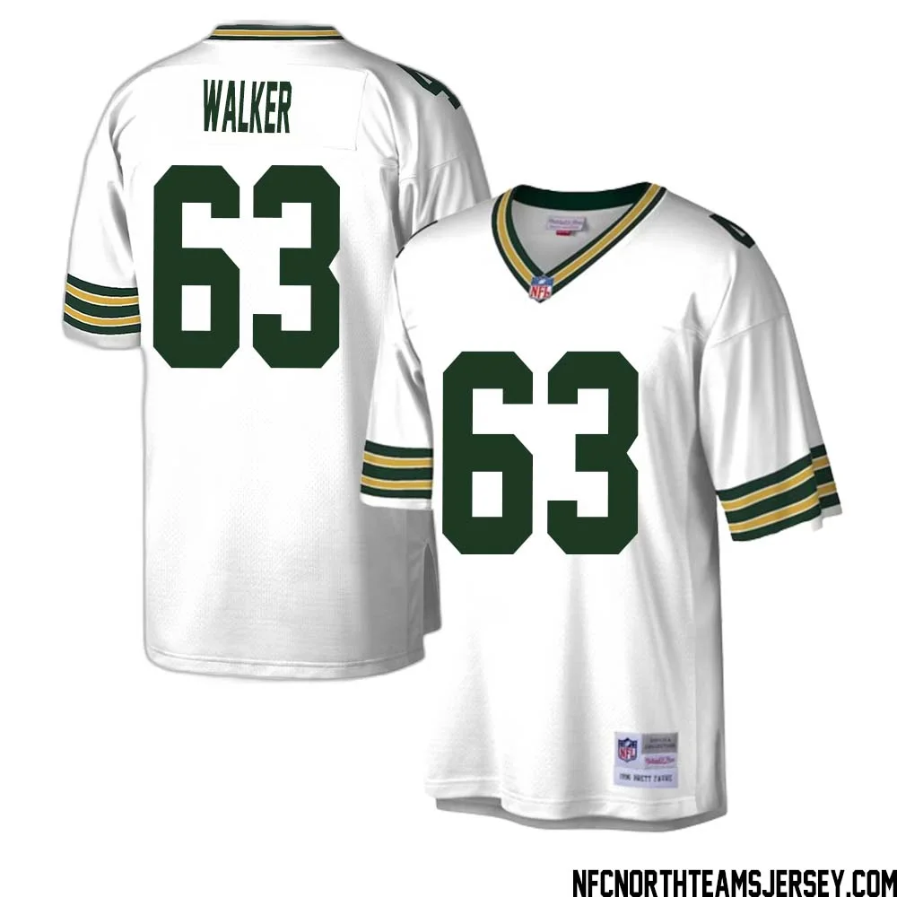 Rasheed Walker No 63 Green Bay Packers Mitchell Ness Legacy Replica Jersey White 1 1