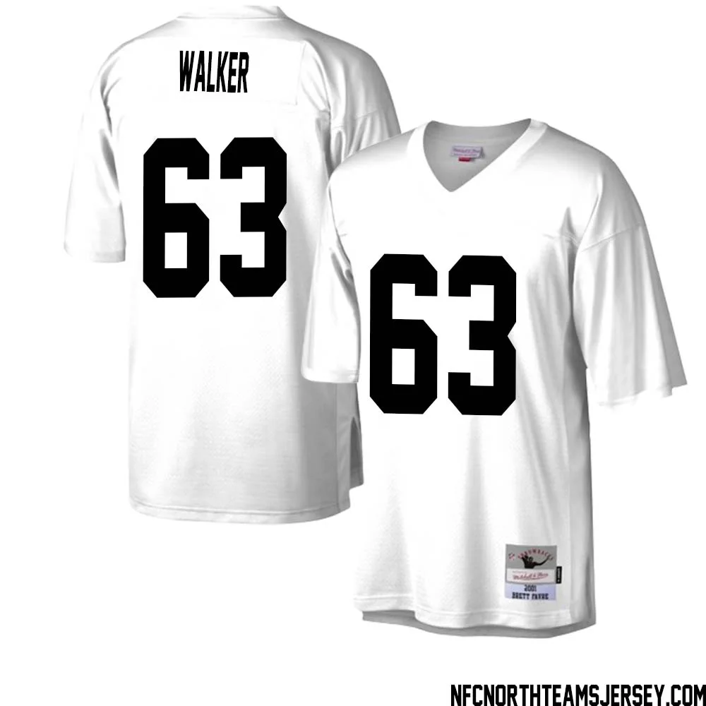 Rasheed Walker No 63 Green Bay Packers Mitchell Ness Legacy Replica Jersey White