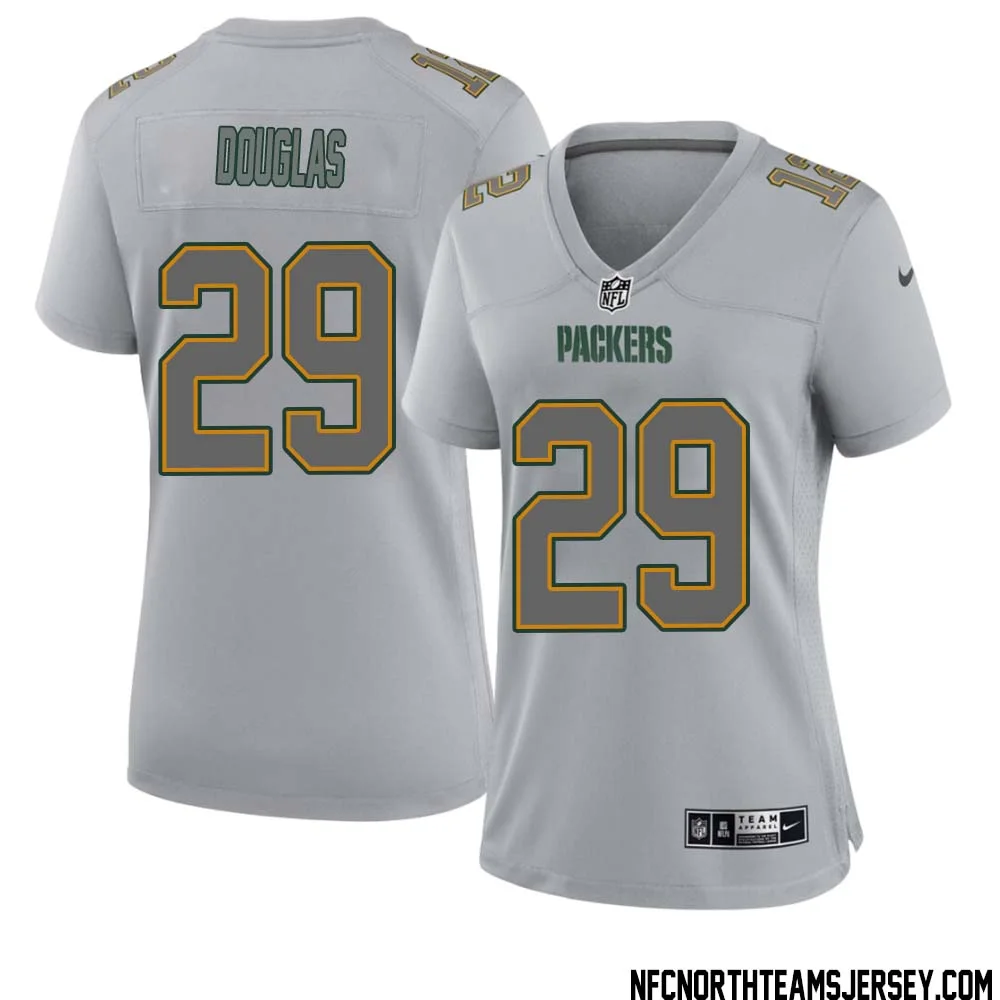 Rasul Douglas No 29 Green Bay Packers Atmosphere Jersey Grey Womens 1