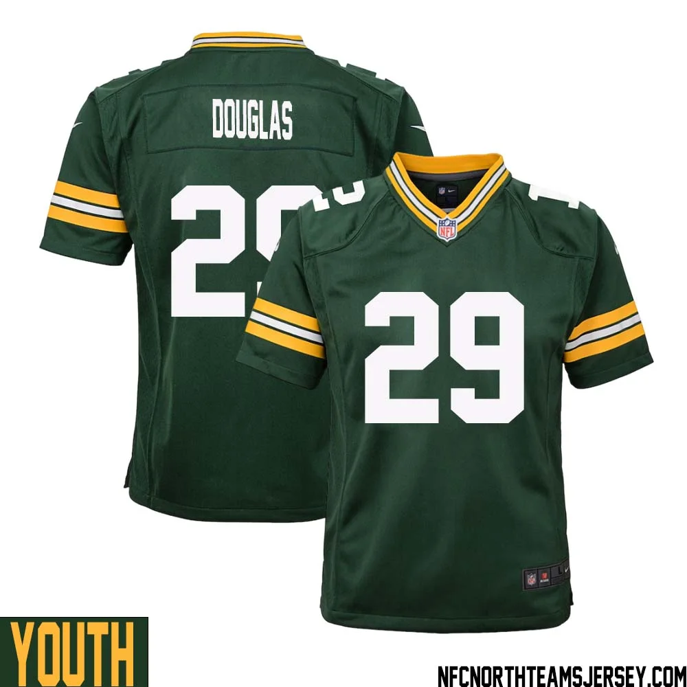 Rasul Douglas No 29 Green Bay Packers Home Game Jersey Youth