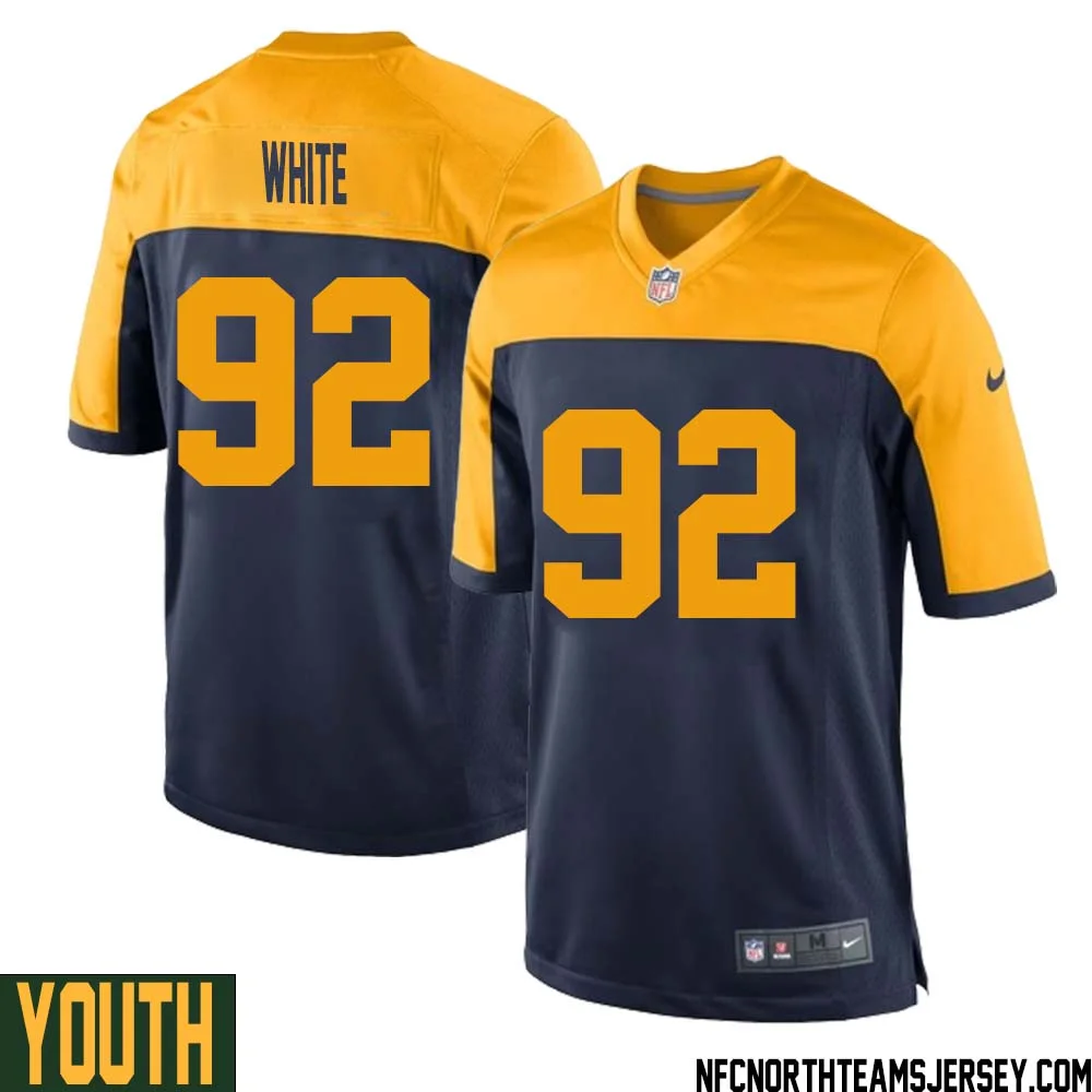 Reggie White No 92 Green Bay Packers Ausweichtrikot Jugendliche for Youth 1