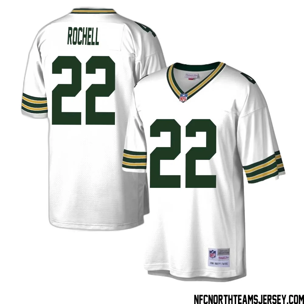 Robert Rochell No 22 Green Bay Packers Mitchell Ness Legacy Replica Jersey White 1