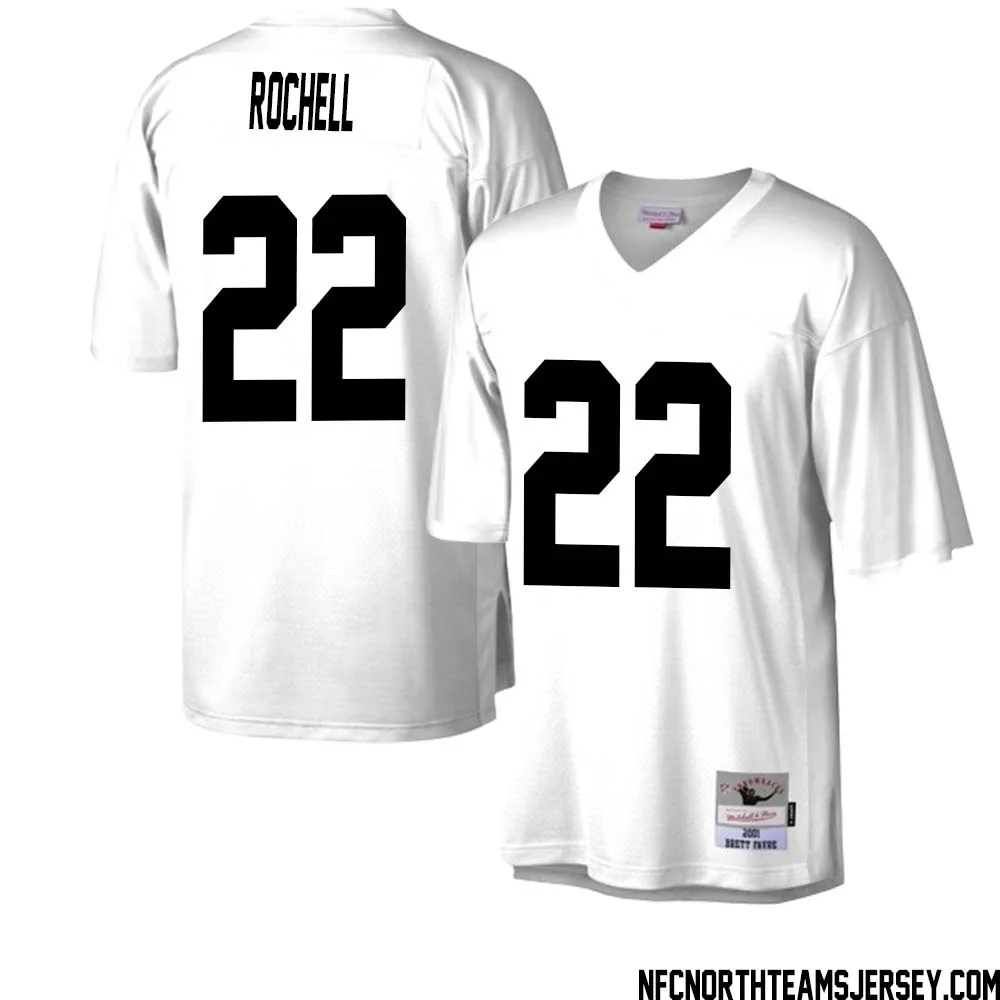 Robert Rochell No 22 Green Bay Packers Mitchell Ness Legacy Replica Jersey White 2