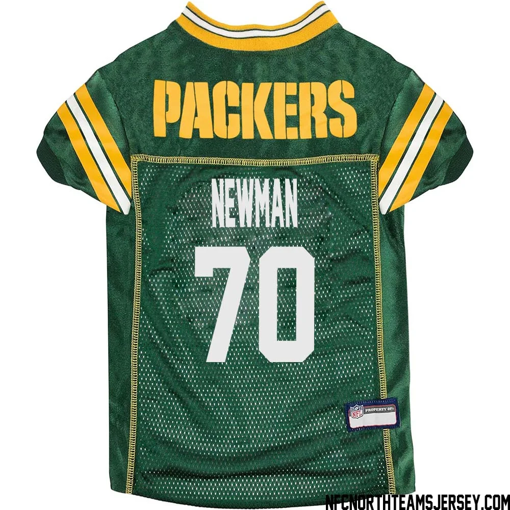 Royce Newman No 70 Green Bay Packers Dog Jersey Green 1