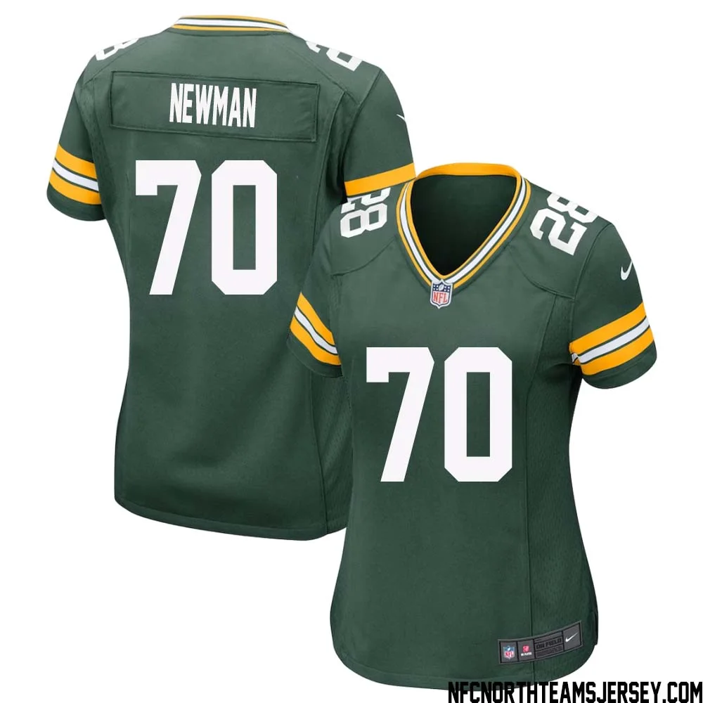 Royce Newman No 70 Green Bay Packers Home Game Jersey Womens