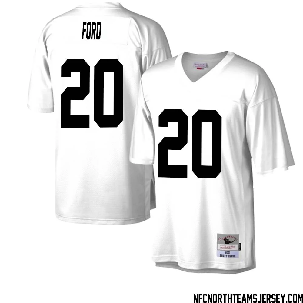 Rudy Ford No 20 Green Bay Packers Mitchell Ness Legacy Replica Jersey White 2