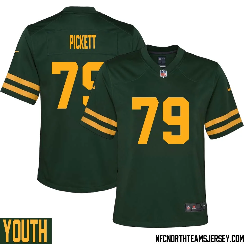 Ryan Pickett No 79 Green Bay Packers Alternate Jersey Green Youth