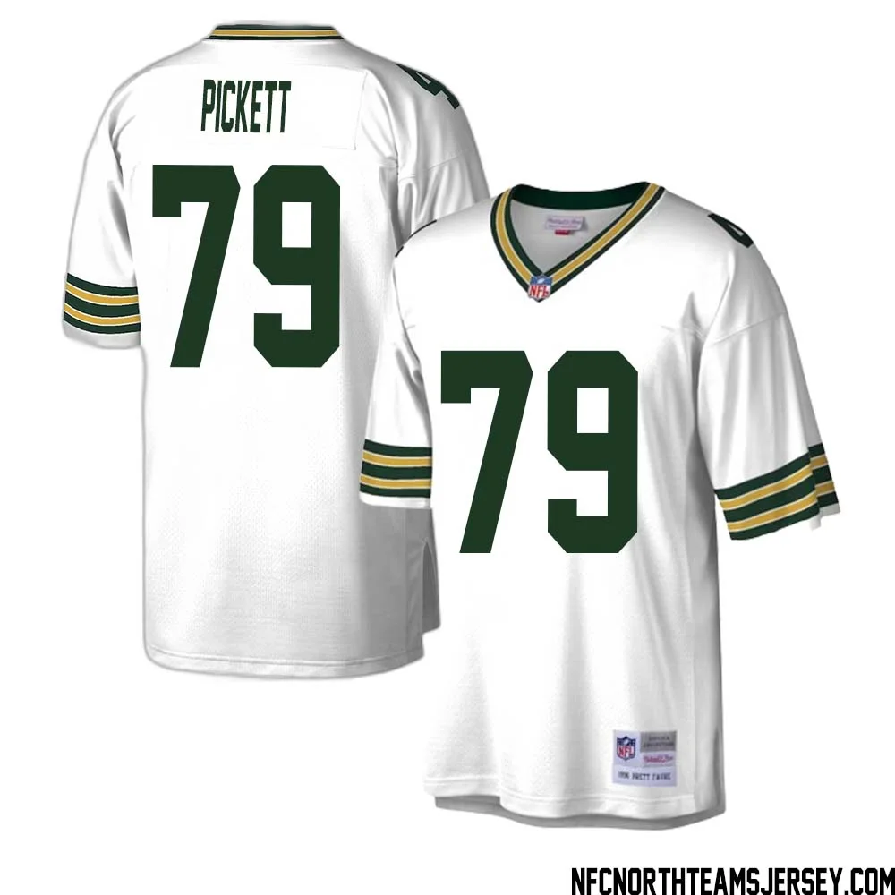 Ryan Pickett No 79 Green Bay Packers Mitchell Ness Legacy Replica Jersey White 1 1