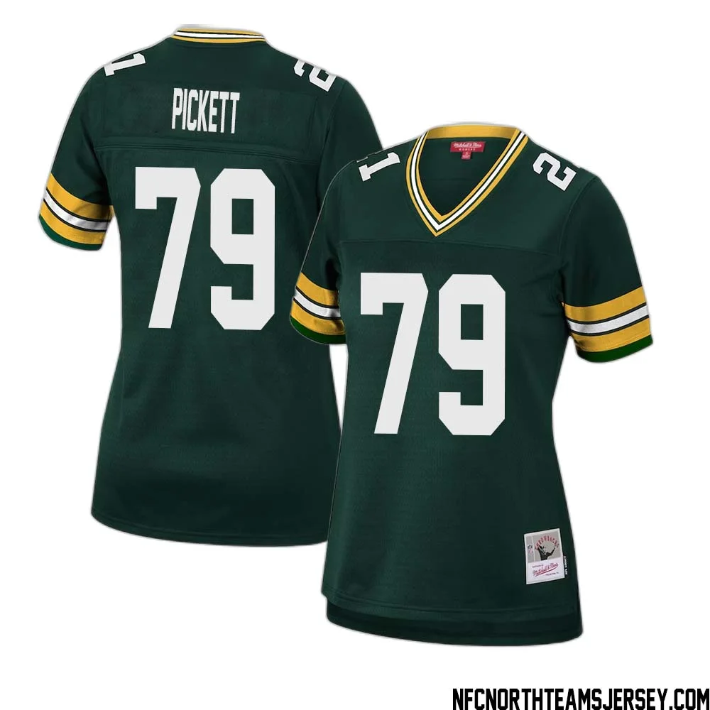 Ryan Pickett No 79 Green Bay Packers Mitchell Ness Women 2010 Legacy Replica Player Jersey Green