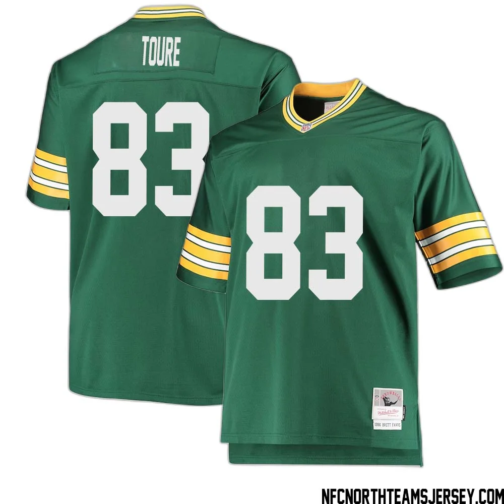 Samori Toure No 83 Green Bay Packers Mitchell Ness Big Tall 1996 Retired Player Replica Jersey Green