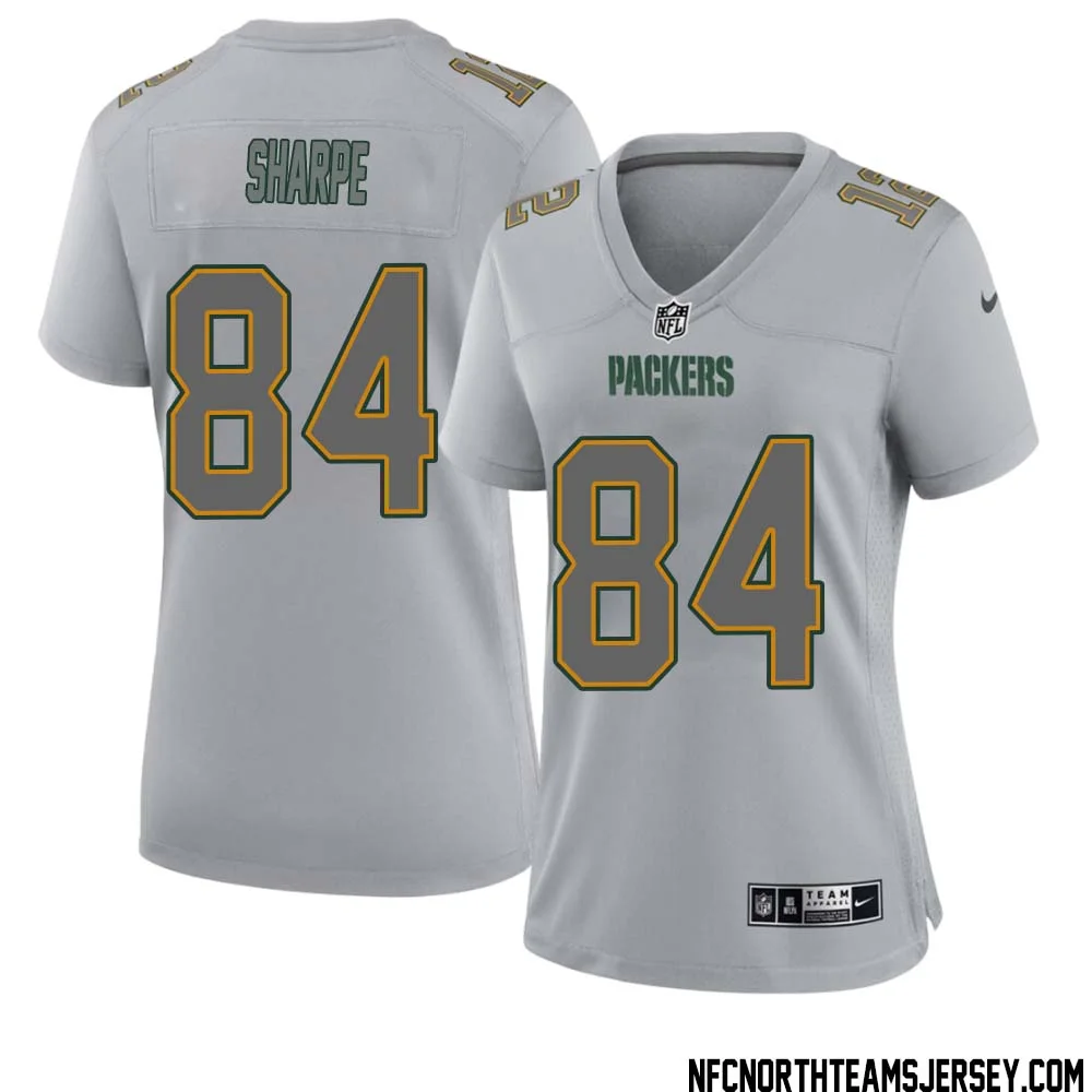 Sterling Sharpe No 84 Green Bay Packers Atmosphere Jersey Grey Womens