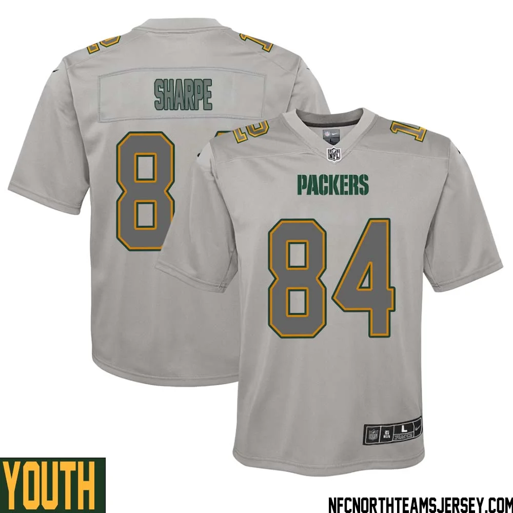 Sterling Sharpe No 84 Green Bay Packers Atmosphere Jersey Grey Youth